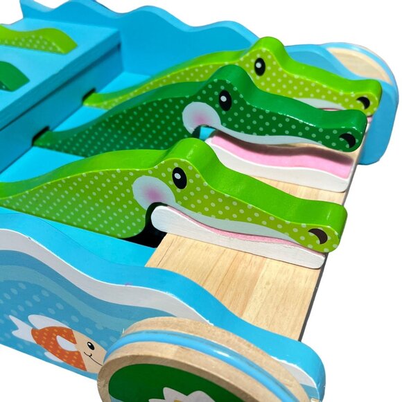 Melissa & Doug Alligator Wooden Push Toy - Picture 4 of 7